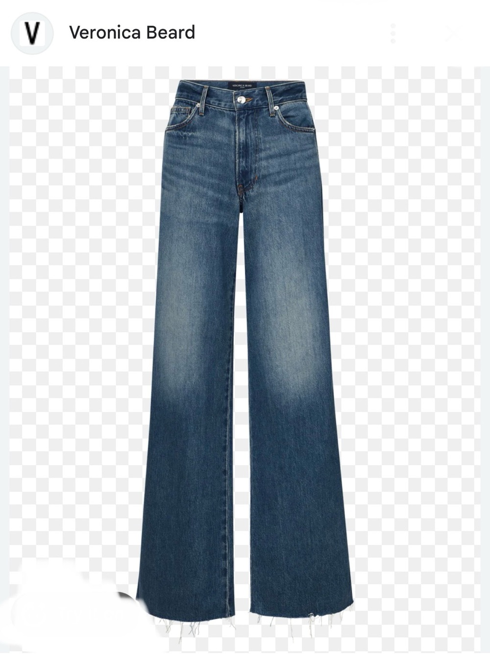 Veronica Beard NEW with tag! Kasey High Waist Wide Leg Jeans size 26 retail $398 - Picture 3 of 9